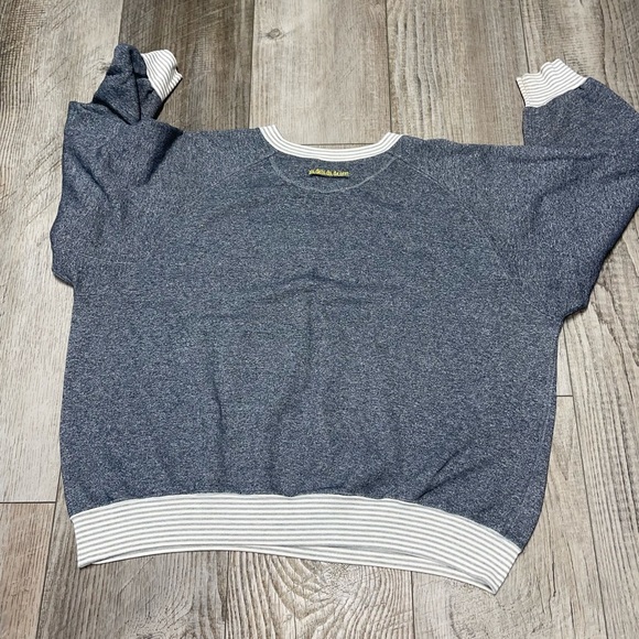 Vintage Y2k gray graphic French au dela du desert sweatshirt crewneck 2x - Picture 6 of 7